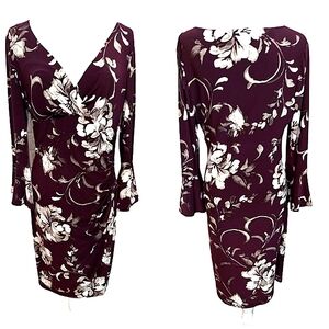 Ralph Lauren Floral Bell Sleeve Dress Size 12